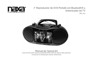 Manual de uso Naxa NDL-257 Reproductor DVD