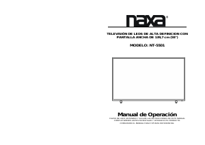 Manual de uso Naxa NT-5501 Televisor de LED