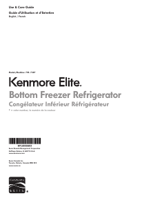 Manual Kenmore 795.73157 Fridge-Freezer