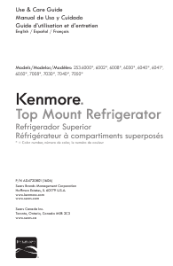 Manual Kenmore 253.60412 Fridge-Freezer