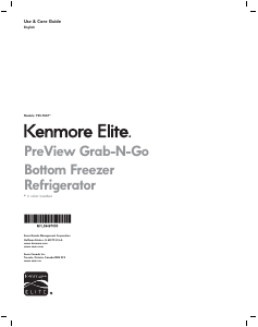 Manual Kenmore 795.74073 Fridge-Freezer