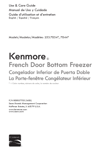 Manual Kenmore 253.70343 Fridge-Freezer