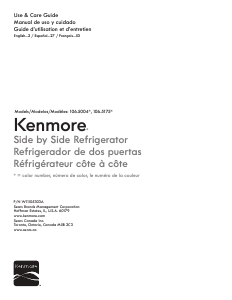 Mode d’emploi Kenmore 106.50043 Réfrigérateur combiné