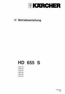 Bedienungsanleitung Kärcher HD 655 S Hochdruckreiniger