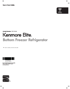 Manual Kenmore 795.74105 Fridge-Freezer