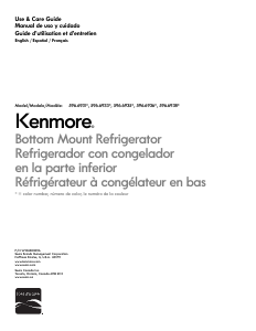 Manual de uso Kenmore 596.69313 Frigorífico combinado