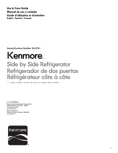 Mode d’emploi Kenmore 106.51763 Réfrigérateur combiné