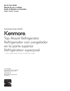 Manual de uso Kenmore 106.76399 Frigorífico combinado