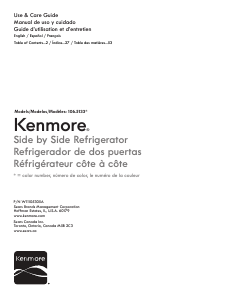 Mode d’emploi Kenmore 106.51335 Réfrigérateur combiné