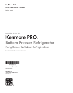 Manual Kenmore 795.79983 Fridge-Freezer