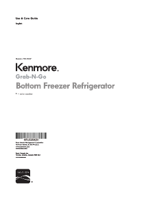 Manual Kenmore 795.70333 Fridge-Freezer
