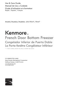 Handleiding Kenmore 253.70349 Koel-vries combinatie