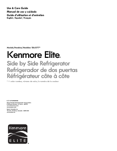 Mode d’emploi Kenmore 106.51779 Réfrigérateur combiné