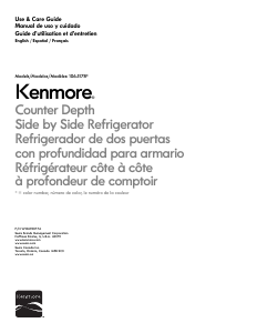 Mode d’emploi Kenmore 106.51782 Réfrigérateur combiné