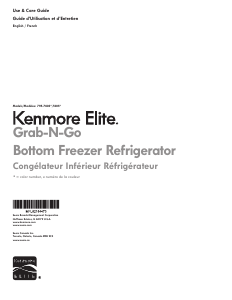 Mode d’emploi Kenmore 795.74039 Réfrigérateur combiné
