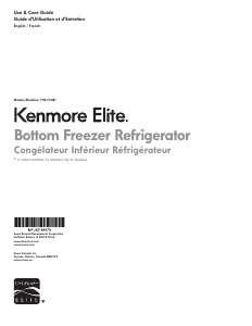 Mode d’emploi Kenmore 795.72489 Réfrigérateur combiné