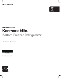 Manual Kenmore 795.74109 Fridge-Freezer