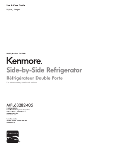 Mode d’emploi Kenmore 795.51832 Réfrigérateur combiné