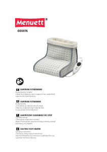 Manual Menuett 005-974 Foot Warmer