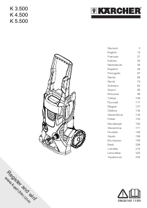 Kasutusjuhend Kärcher K 4.500 M T200 Survepesur