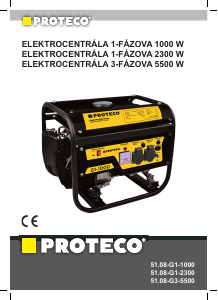 Návod Proteco 51.08-G1-2300 Generátor