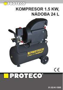 Návod Proteco 51.02-K-1500 Kompresor