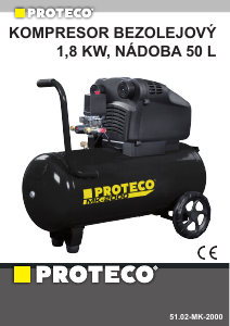 Návod Proteco 51.02-MK-2000 Kompresor
