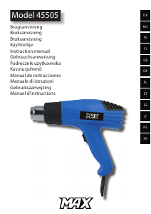 Manuale Max 45505 Pistola ad aria calda