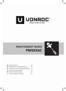 Manual de uso Vonroc PM503AC Mezclador de cemento