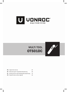 Manual Vonroc OT501DC Multitool