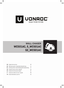 Bedienungsanleitung Vonroc S2_WC501AC Mauernutfräse