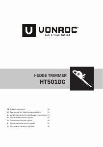 Manual de uso Vonroc S_HT501DC Tijeras cortasetos