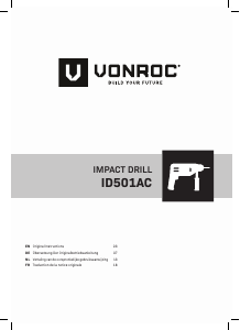 Manual Vonroc ID501AC Impact Drill