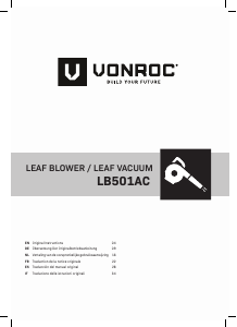 Manual Vonroc LB501AC Leaf Blower