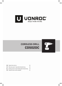 Manual Vonroc CD502DC Drill-Driver