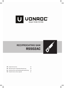 Manual Vonroc RS502AC Reciprocating Saw