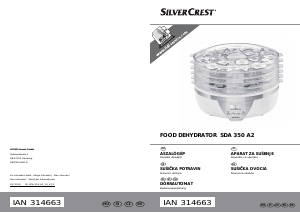 Bedienungsanleitung SilverCrest SDA 350 A2 Lebensmitteltrockner