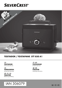 Manual SilverCrest STT 850 A1 Toaster
