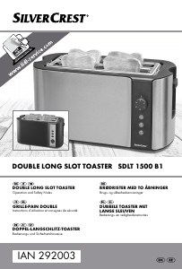 Bedienungsanleitung SilverCrest SDLT 1500 B1 Toaster