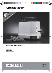 Bedienungsanleitung SilverCrest STD 950 A1 Toaster