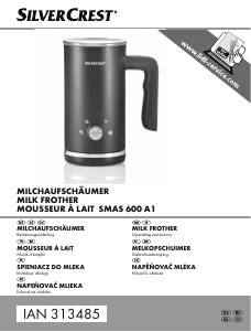 Manual SilverCrest SMAS 600 A1 Milk Frother