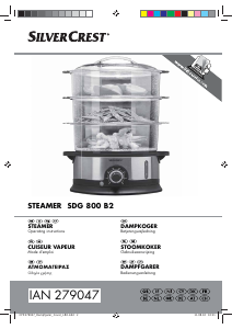 Manual SilverCrest IAN 279047 Steam Cooker