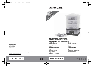 Manual SilverCrest SDG 950 C3 Panela a vapor