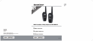 Bedienungsanleitung SilverCrest SFG 8000 B1 Walkie-talkie