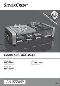Manual SilverCrest SRGS 1400 B2 Raclette Grill