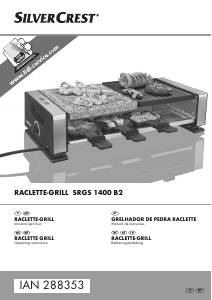Manual SilverCrest IAN 288353 Grelhador raclette