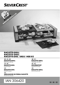 Manual SilverCrest IAN 306420 Grelhador raclette