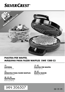 Manual SilverCrest IAN 306507 Waffle criador
