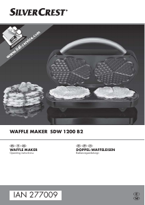 Manual SilverCrest IAN 277009 Waffle Maker