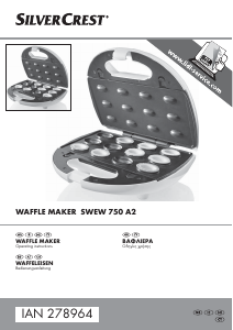Manual SilverCrest IAN 278964 Waffle Maker